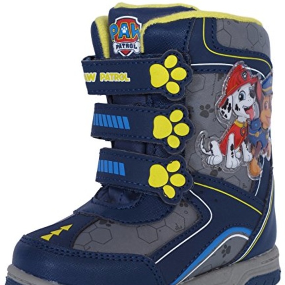 paw patrol light up snow boots